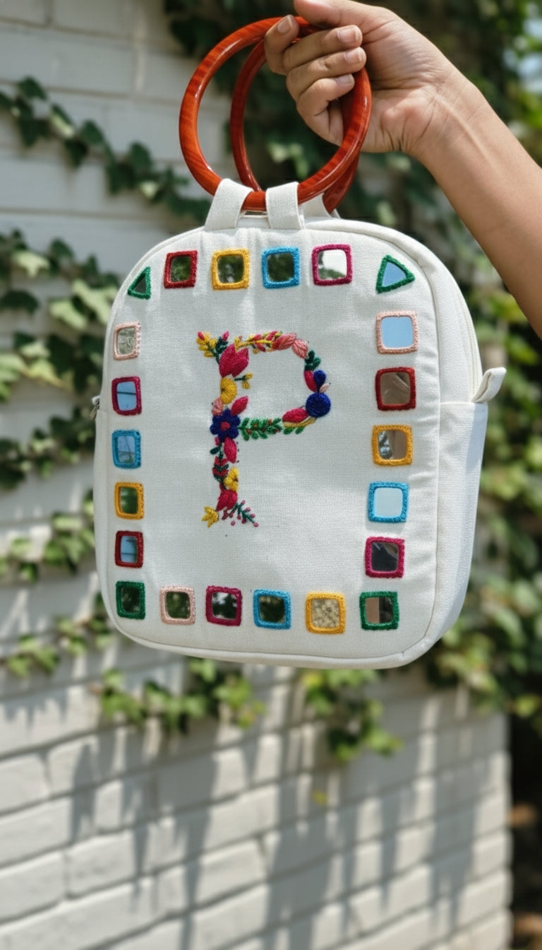 Embroidered Customized Square Backpack 1