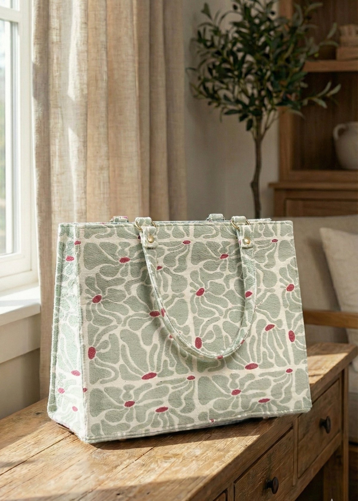 Designer Tote Bag - Green 1